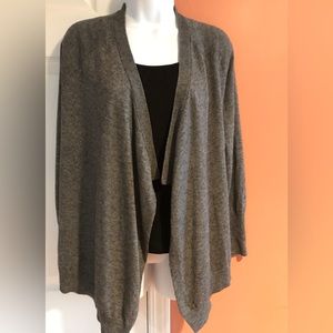 🍁JOAN VASS Women’s Open-Front Wool Blend Cardigan, Size S